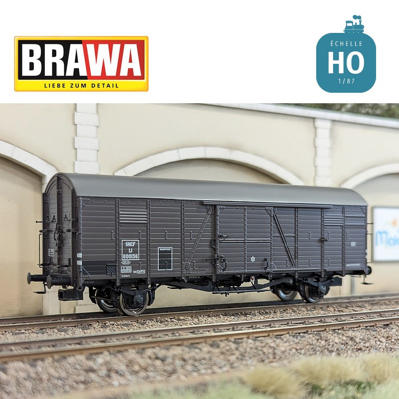 Boxcar type IJ SNCF Ep III HO Brawa 50495 - Maketis