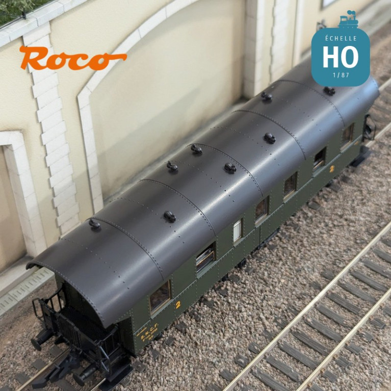 Set 4 voitures voyageurs (ex DRG "Donnerbüchsen") SNCF Ep III HO Roco 6200055 - Maketis Set 4 voitures voyageurs (ex DRG "Donnerbüchsen") SNCF Ep III HO Roco 6200055 - Maketis