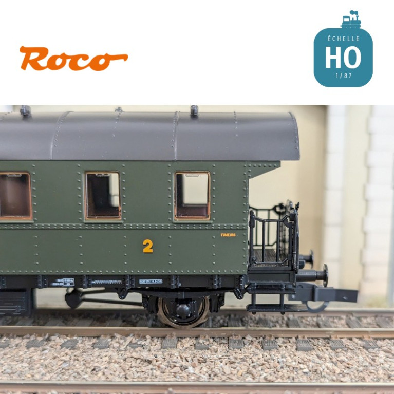 Set 4 voitures voyageurs (ex DRG "Donnerbüchsen") SNCF Ep III HO Roco 6200055 - Maketis Set 4 voitures voyageurs (ex DRG "Donnerbüchsen") SNCF Ep III HO Roco 6200055 - Maketis