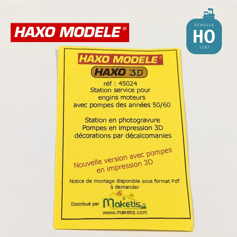 Station service locomotives diesel et autorails en kit HO Haxo Modèle HM45024  - Maketis