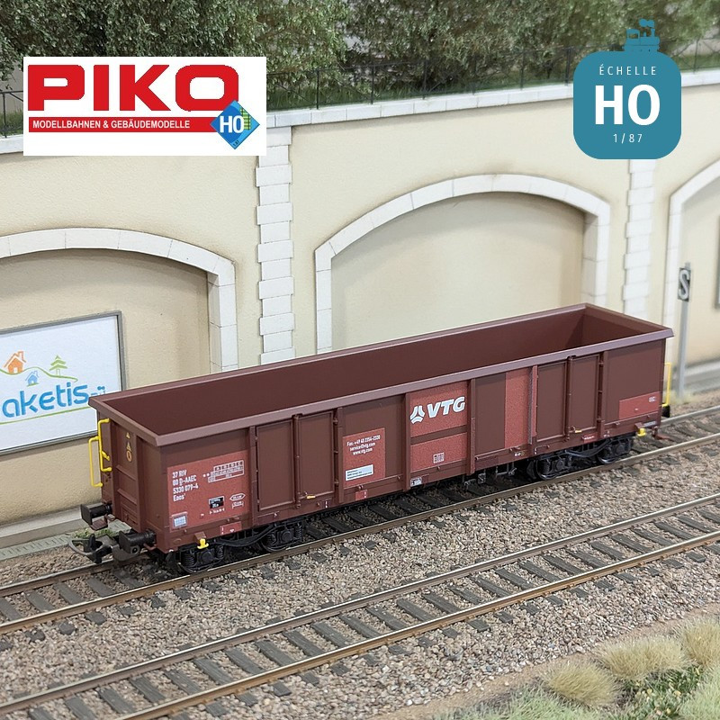 Set 2 wagons tombereaux ouverts Eaos Rübenverkehr VTG Ep VI HO Piko 58279 - Maketis