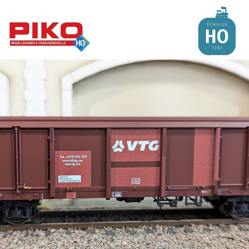 Set 2 wagons tombereaux ouverts Eaos Rübenverkehr VTG Ep VI HO Piko 58279 - Maketis