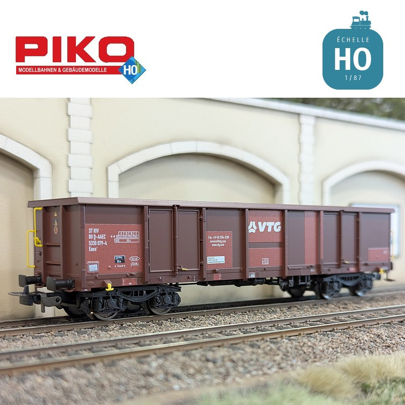Set 2 wagons tombereaux ouverts Eaos Rübenverkehr VTG Ep VI HO Piko 58279 - Maketis