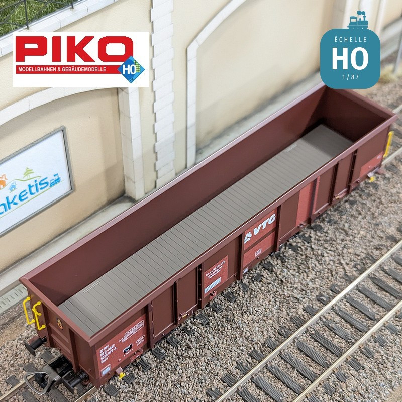 Set 2 wagons tombereaux ouverts Eaos Rübenverkehr VTG Ep VI HO Piko 58279 - Maketis