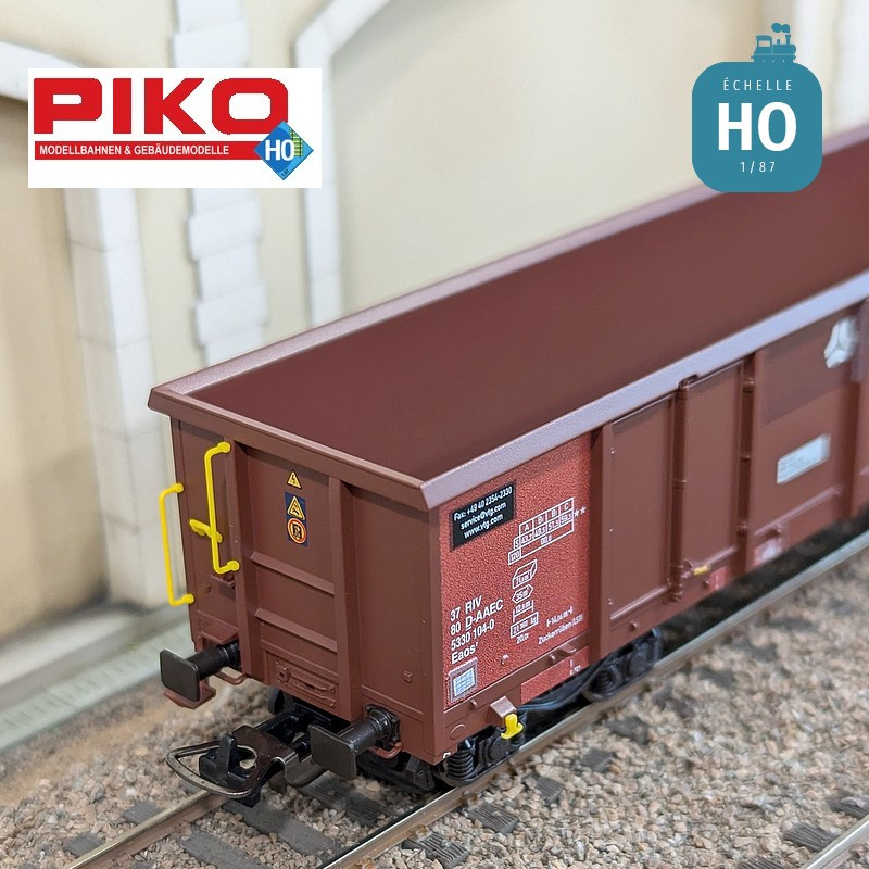 Set 2 wagons tombereaux ouverts Eaos Rübenverkehr VTG Ep VI HO Piko 58279 - Maketis