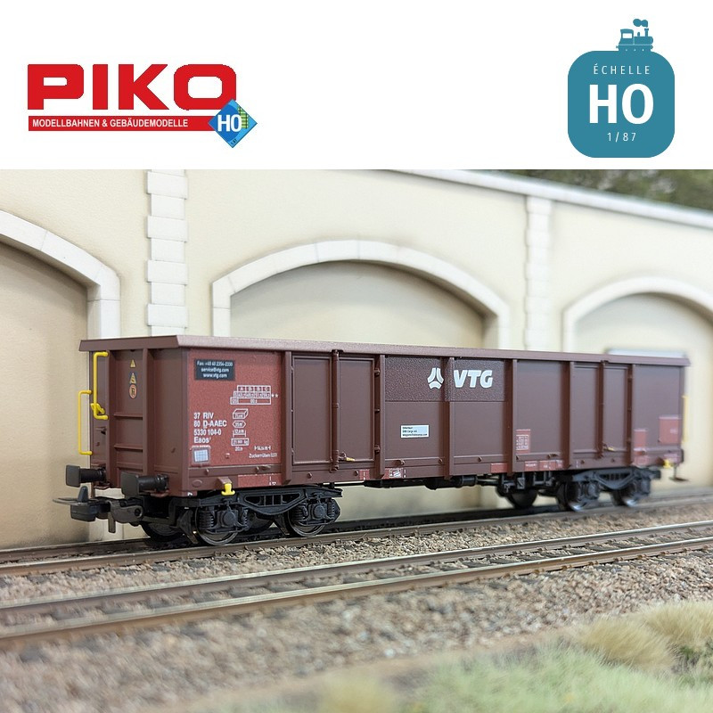 Set 2 wagons tombereaux ouverts Eaos Rübenverkehr VTG Ep VI HO Piko 58279 - Maketis