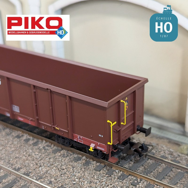 Set 2 wagons tombereaux ouverts Eaos Rübenverkehr VTG Ep VI HO Piko 58279 - Maketis