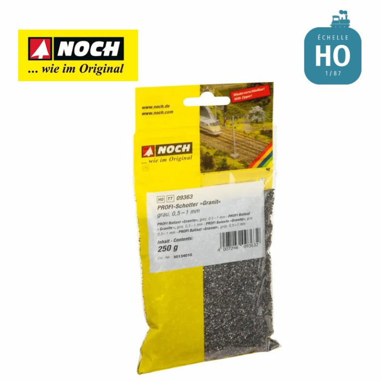 Ballast Granit gris 250g HO Noch 09363 - Maketis