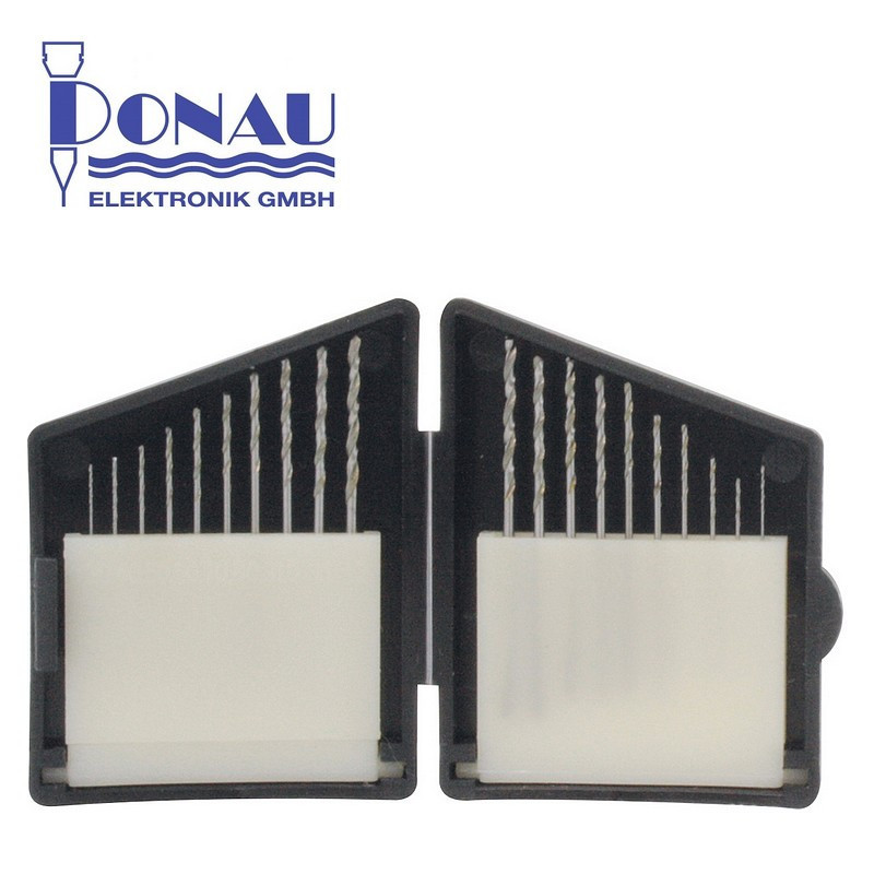 Coffret porte-outils et 40 forets Profiline HSS 0,3 à 2,5mm Donau HSS250 - Maketis