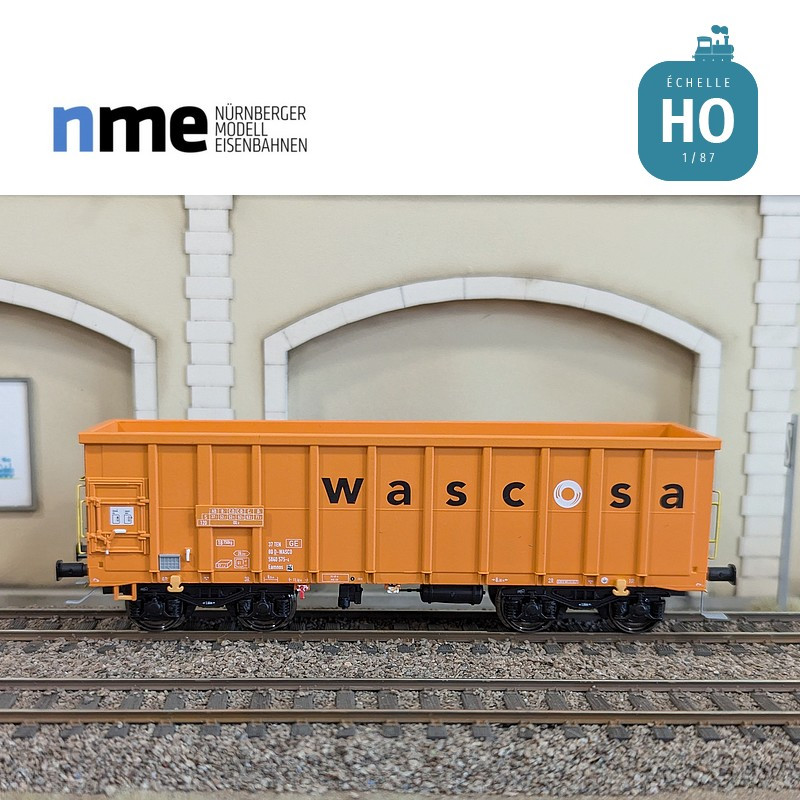 Wagon tombereau Eamnos 57m³ WASCOSA orange et bleu Ep VI HO NME 543600 - Maketis