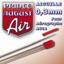 Aiguille 0,3 pour aérographe A011 Prince August PAAA003 - MAKETIS