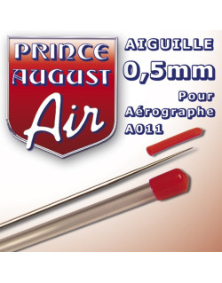 Aiguille 0,5 pour aérographe A011 Prince August PAAA005 - MAKETIS