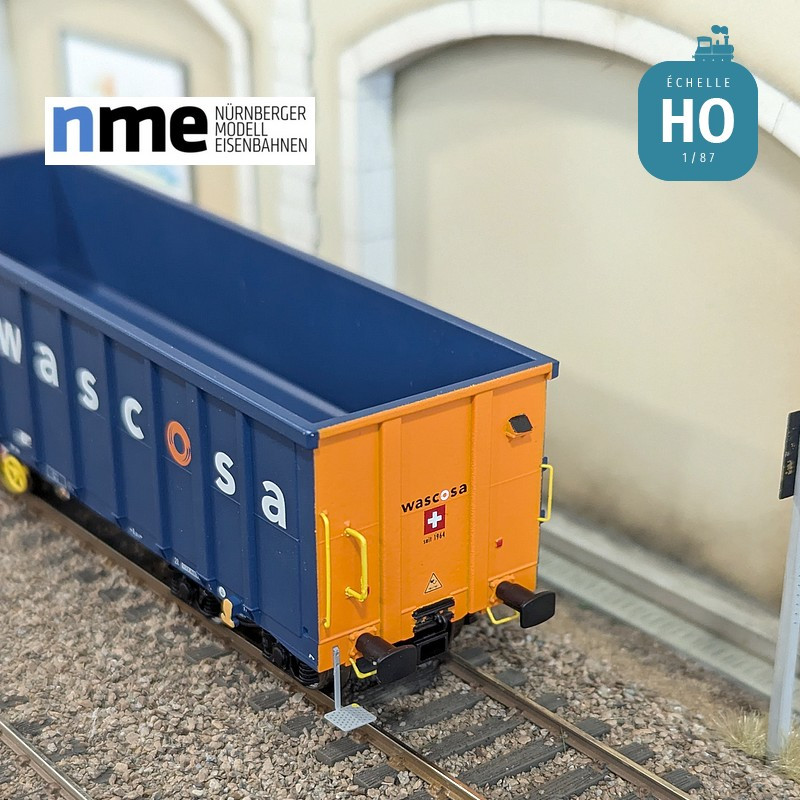 Wagon tombereau Eamnos 57m³ WASCOSA blue and orange Ep VI HO NME 543622 - Maketis