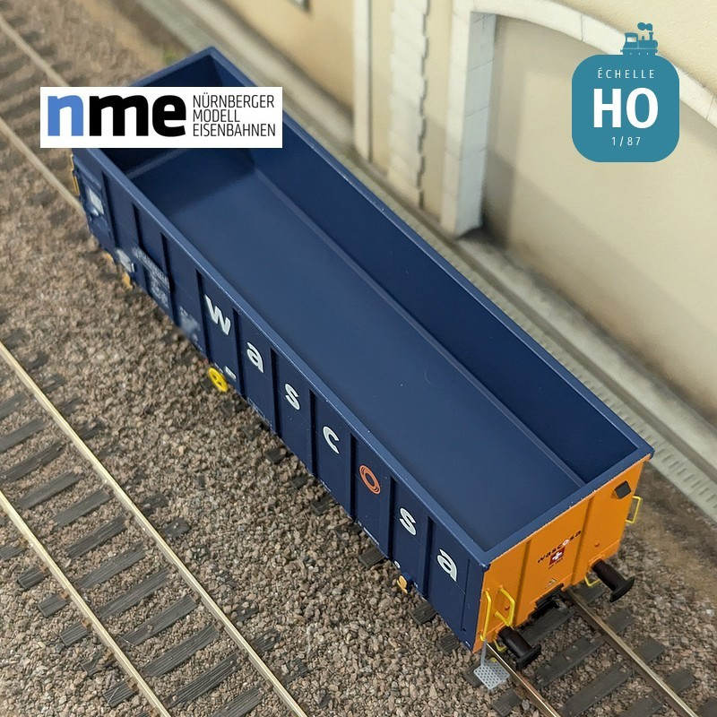 Wagon tombereau Eamnos 57m³ WASCOSA blue and orange Ep VI HO NME 543622 - Maketis
