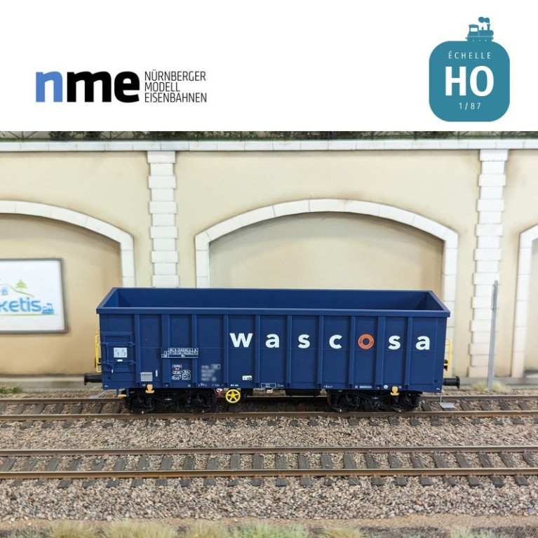 Wagon tombereau Eamnos 57m3 WASCOSA blue/orange Ep VI HO NME 543625 - Maketis Wagon tombereau Eamnos 57m3 WASCOSA blue/orange Ep VI HO NME 543625 - Maketis