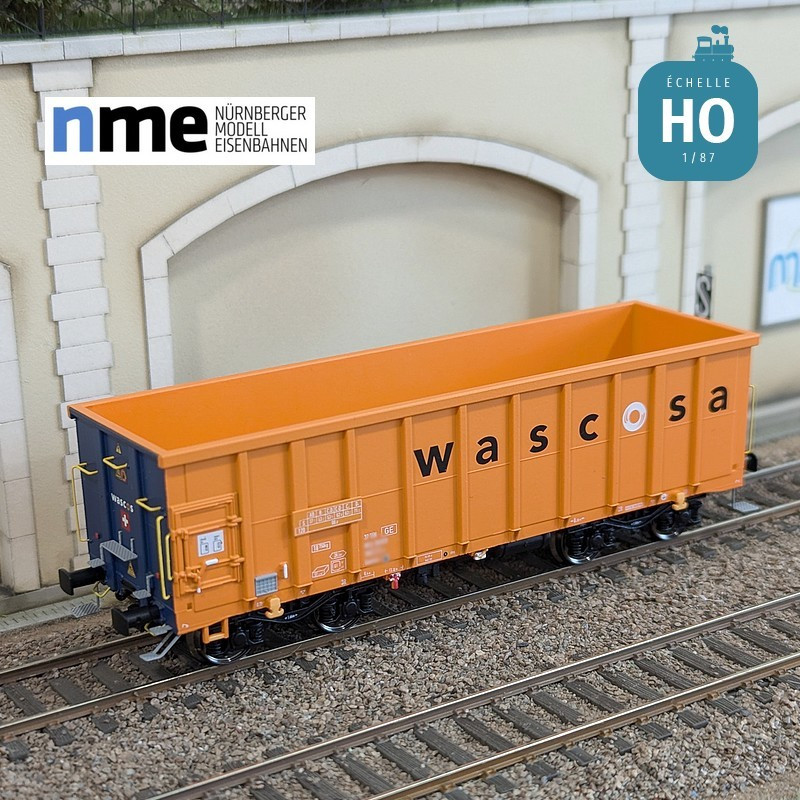 Wagon tombereau Eamnos 57m3 WASCOSA orange/blue Ep VI HO NME 543603 - Maketis