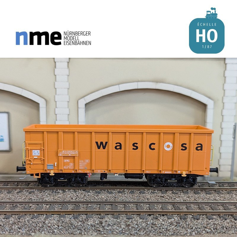 Wagon tombereau Eamnos 57m3 WASCOSA orange/blue Ep VI HO NME 543603 - Maketis