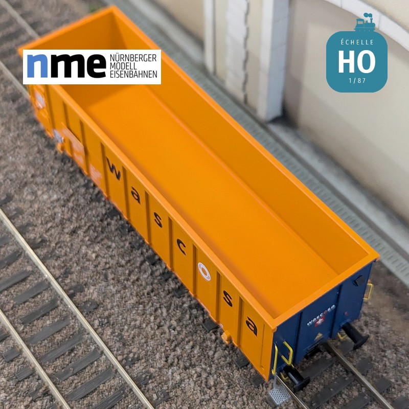 Wagon tombereau Eamnos 57m3 WASCOSA orange/blue Ep VI HO NME 543603 - Maketis