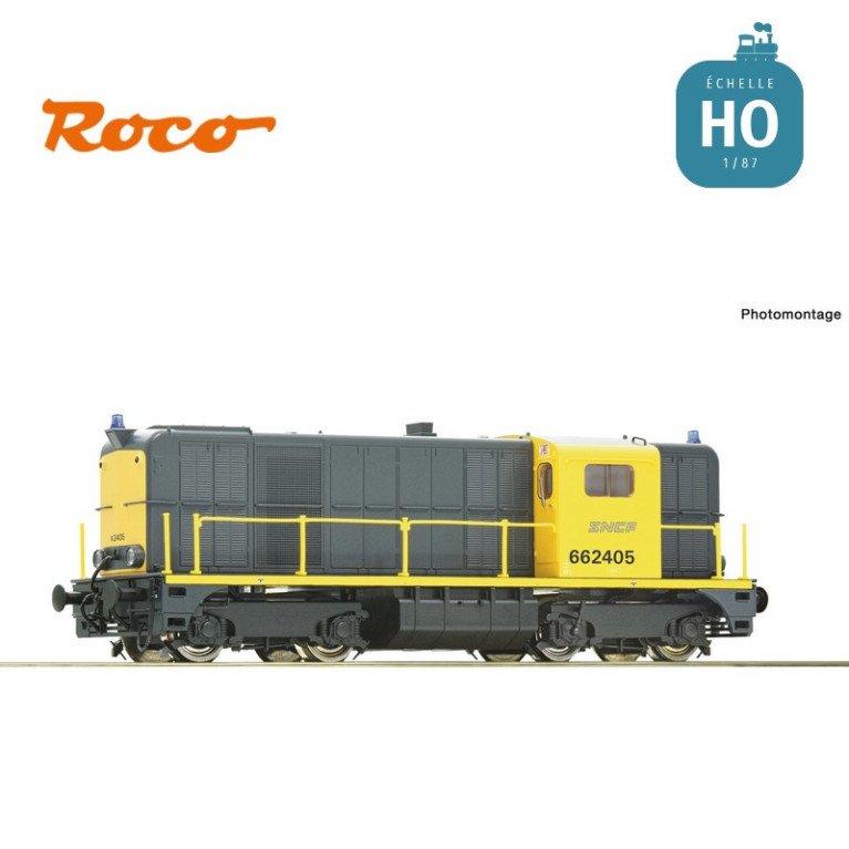 Locomotive diesel BB62405 SNCF Ep V Analogique HO Roco 7300006 - Maketis Locomotive diesel BB62405 SNCF Ep V Analogique HO Roco 7300006 - Maketis