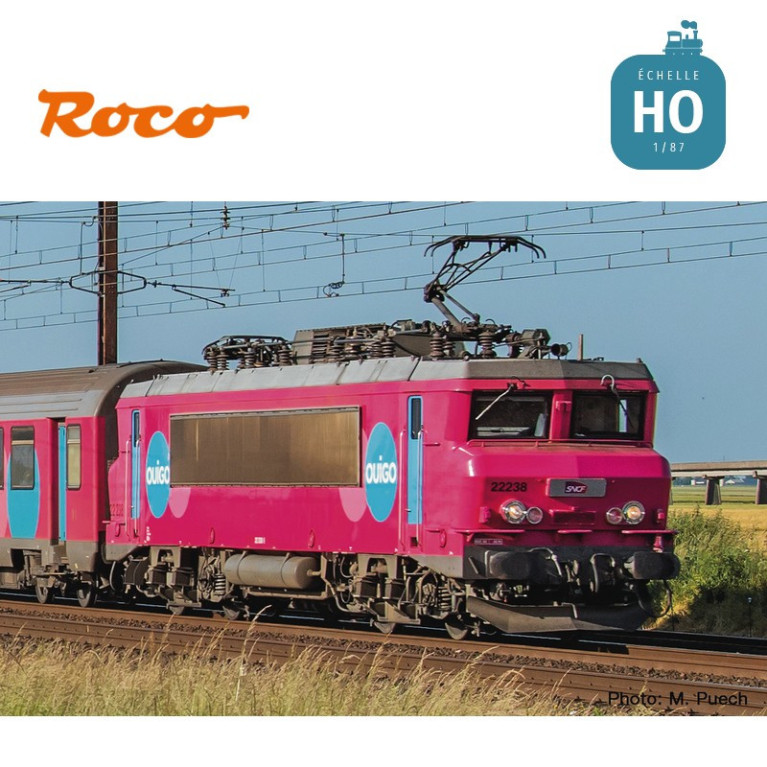 Locomotive électrique BB22238 Ouigo SNCF Ep VI Digital son HO Roco 7510013 - Maketis Locomotive électrique BB22238 Ouigo SNCF Ep VI Digital son HO Roco 7510013 - Maketis