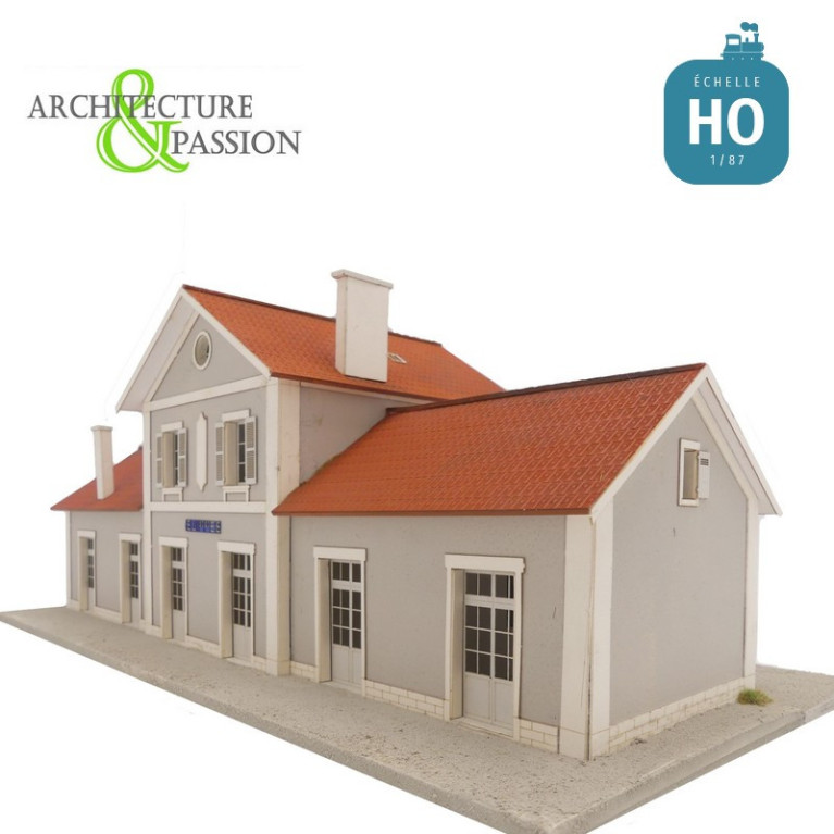 Gare 6 portes EST type Gare de Suippes HO Architecture & Passion 871130 - Maketis Gare 6 portes EST type Gare de Suippes HO Architecture & Passion 871130 - Maketis