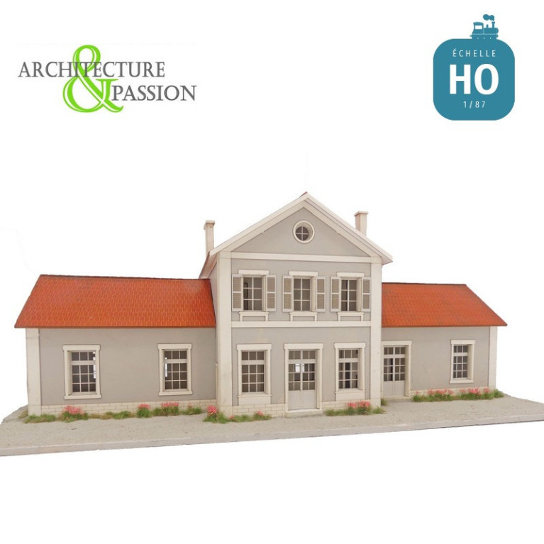 Gare 6 portes EST type Gare de Suippes HO Architecture & Passion 871130 - Maketis Gare 6 portes EST type Gare de Suippes HO Architecture & Passion 871130 - Maketis