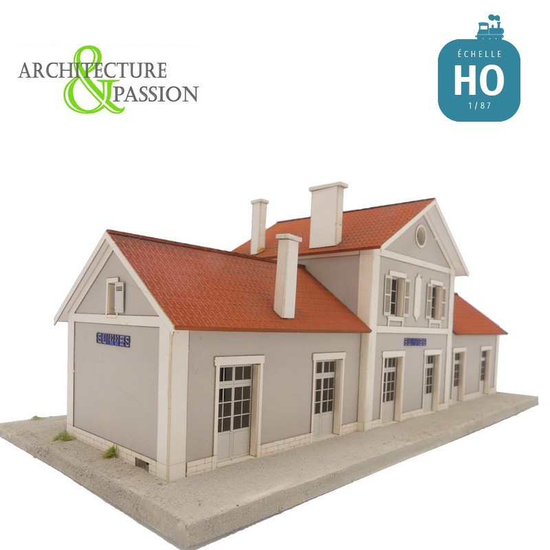 Gare 6 portes EST type Gare de Suippes HO Architecture & Passion 871130 - Maketis