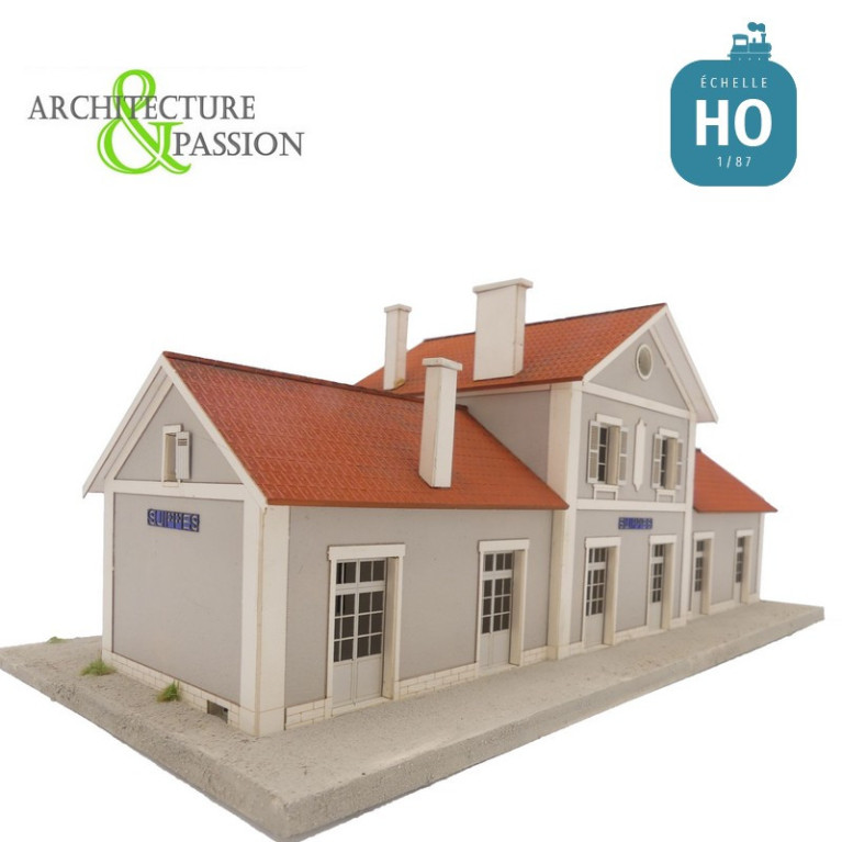 Gare 6 portes EST type Gare de Suippes HO Architecture & Passion 871130 - Maketis Gare 6 portes EST type Gare de Suippes HO Architecture & Passion 871130 - Maketis