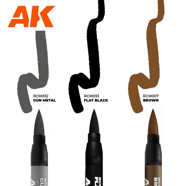 Set de 3 marqueurs Real Colors Weapons (armes) AK Interactive RCM103 - Maketis Set de 3 marqueurs Real Colors Weapons (armes) AK Interactive RCM103 - Maketis