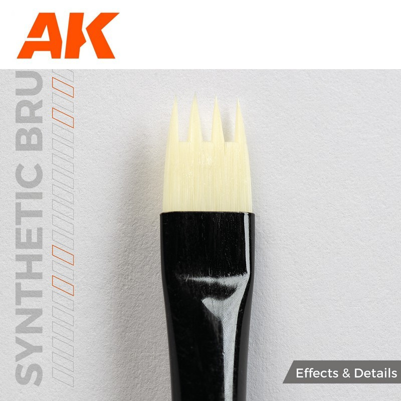 Set de 5 pinceaux et brosses de "survie" spécial Patine AK Interactive AKB101 - Maketis