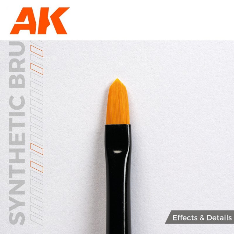 Pinceau synthétique à poils longs Hammer AK Interactive AKB019 - Maketis