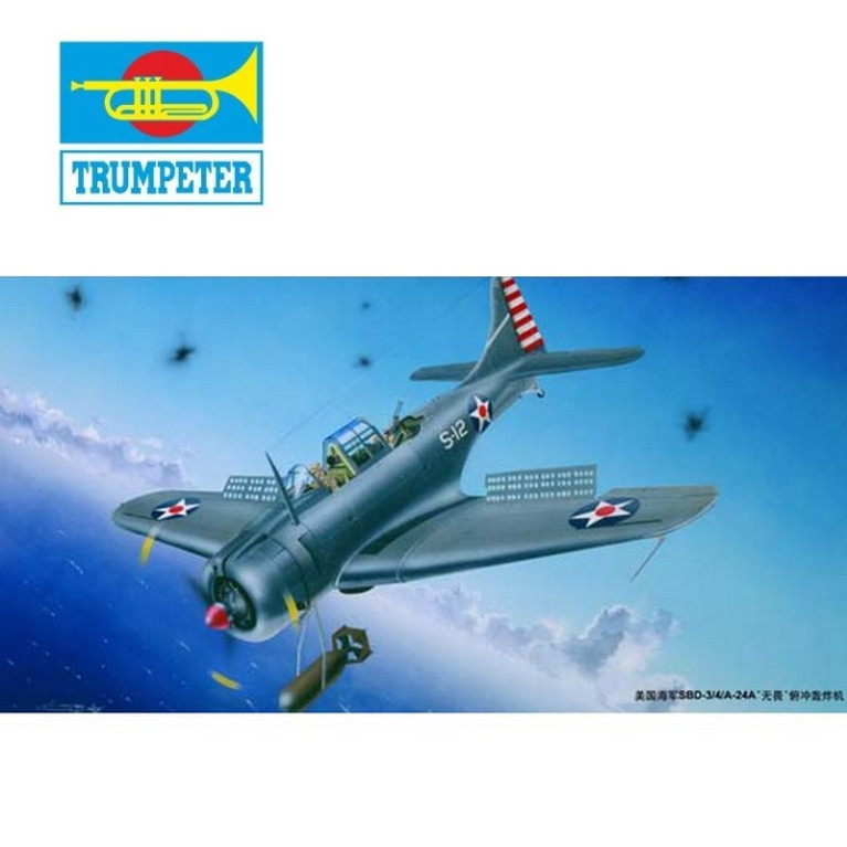 Avion de chasse DOUGLAS SBD 3/4 "DAUNTLESS" 1/32 Trumpeter 02242 - Maketis Avion de chasse DOUGLAS SBD 3/4 "DAUNTLESS" 1/32 Trumpeter 02242 - Maketis