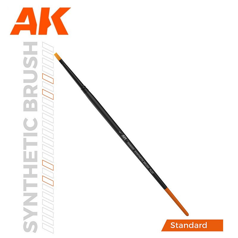 Brosse plate synthétique à poils longs AK Interactive AKB0X Größe:1