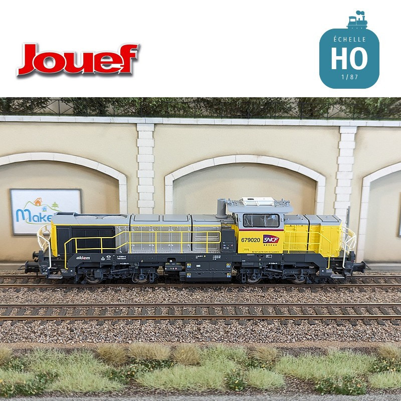 Locomotive diesel Vossloh DE 18 Akiem/SNCF Réseau EP VI Analogique HO Jouef HJ2439 - Maketis