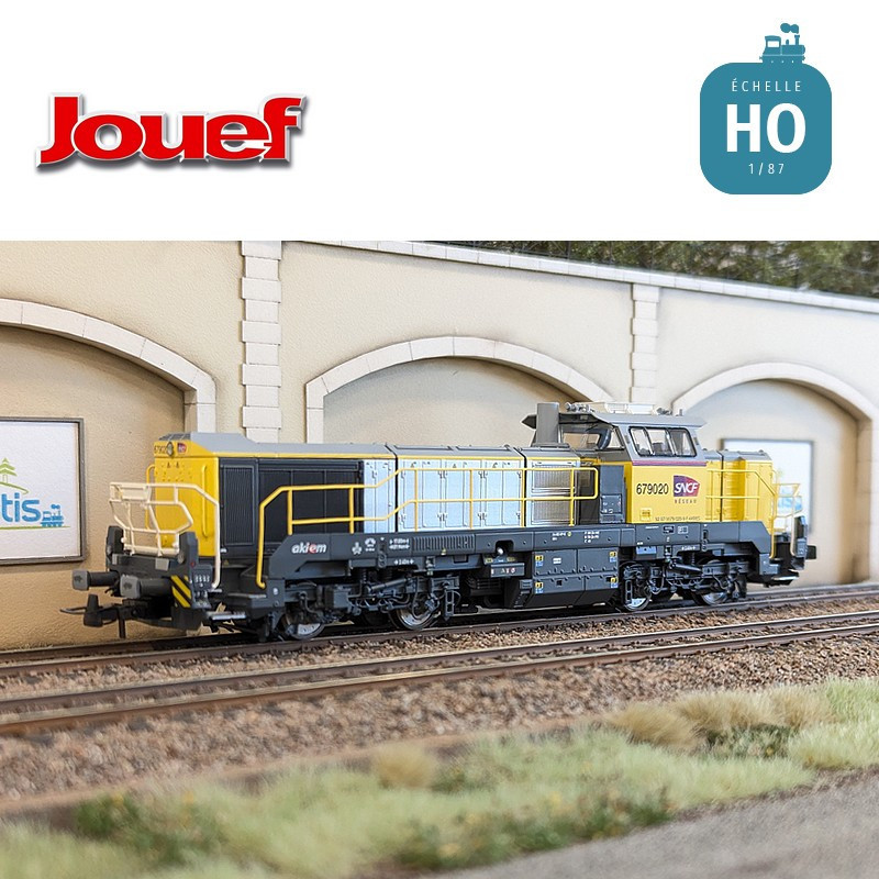 Locomotive diesel Vossloh DE 18 Akiem/SNCF Réseau EP VI Analogique HO Jouef HJ2439 - Maketis