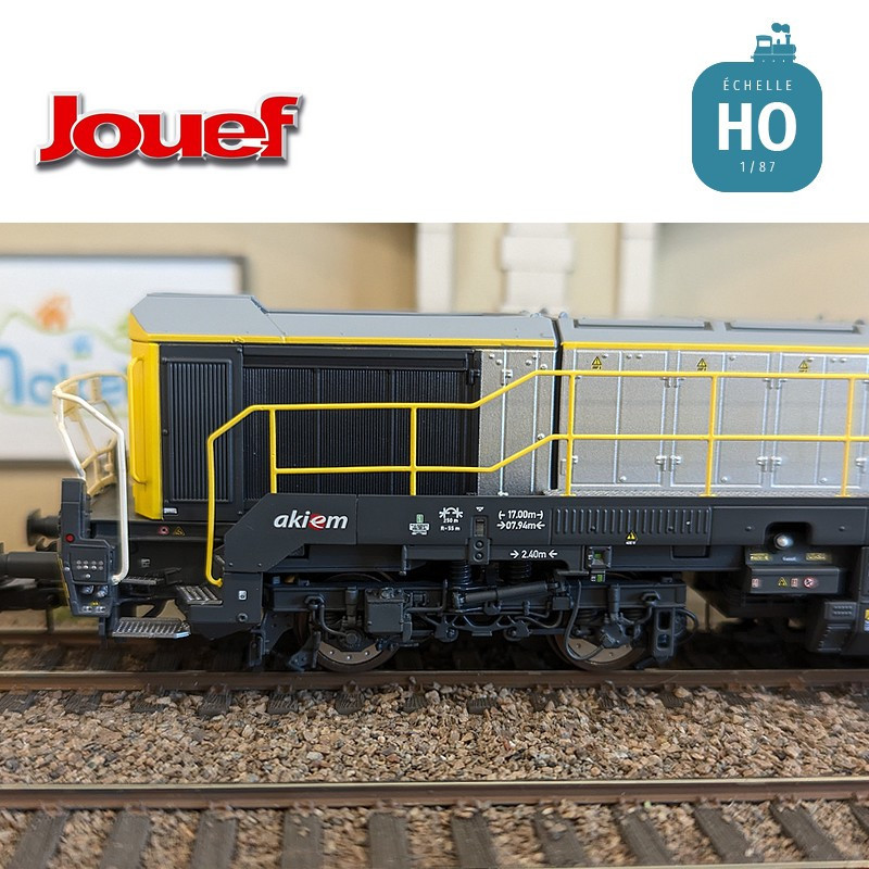 Locomotive diesel Vossloh DE 18 Akiem/SNCF Réseau EP VI Analogique HO Jouef HJ2439 - Maketis
