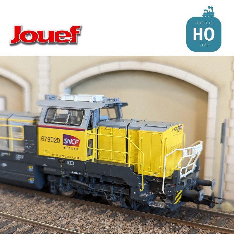 Locomotive diesel Vossloh DE 18 Akiem/SNCF Réseau EP VI Analogique HO Jouef HJ2439 - Maketis