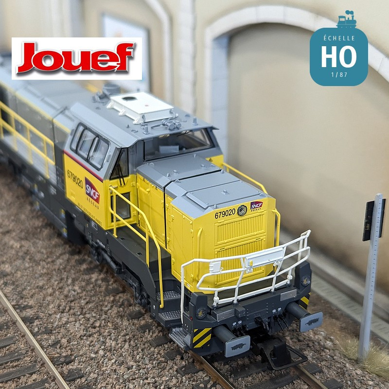 Locomotive diesel Vossloh DE 18 Akiem/SNCF Réseau EP VI Analogique HO Jouef HJ2439 - Maketis