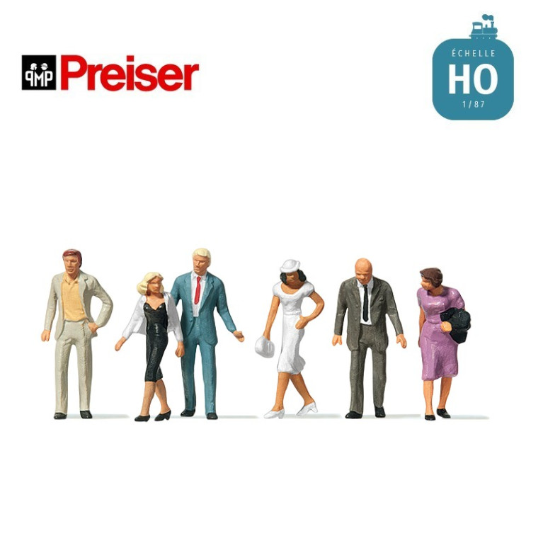 Passants marchant HO Preiser 10116 - Maketis Passants marchant HO Preiser 10116 - Maketis