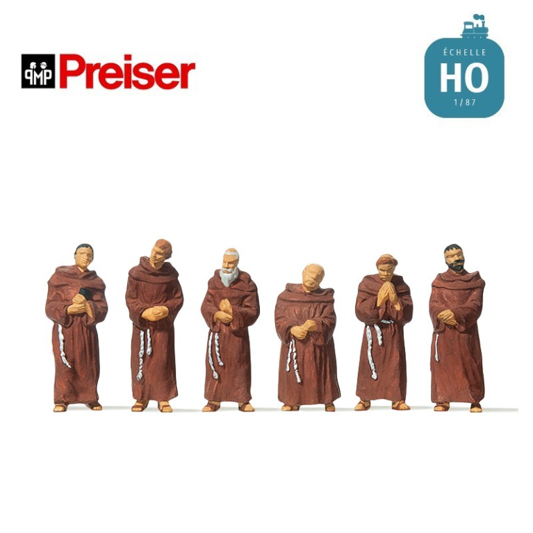 Moines Franciscains HO Preiser 10198 - Maketis Moines Franciscains HO Preiser 10198 - Maketis