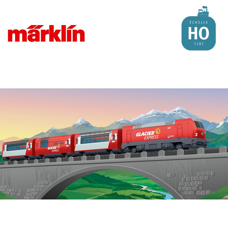 Coffret de départ Märklin "My world" Glacier Express HO 29348 - Maketis