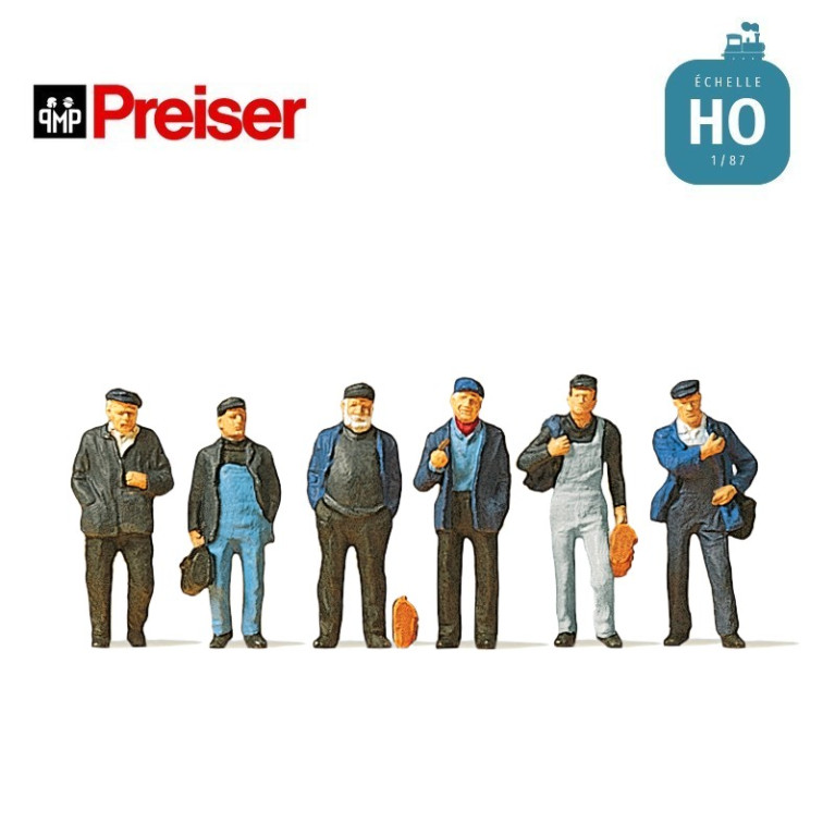 Ouvriers et dockers HO Preiser 10350 - Maketis Ouvriers et dockers HO Preiser 10350 - Maketis