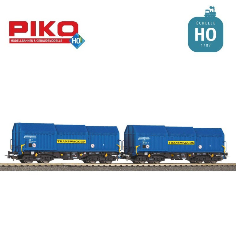 Set 2 wagons télescopiques Shimmns Transwaggon Ep V HO Piko 58296 - Maketis Set 2 wagons télescopiques Shimmns Transwaggon Ep V HO Piko 58296 - Maketis