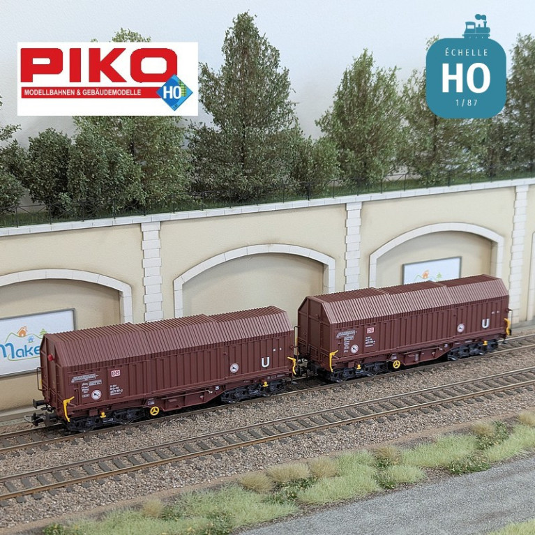 Set 2 wagons télescopiques Shimmns-u DB Cargo Ep VI HO Piko 58293 - Maketis Set 2 wagons télescopiques Shimmns-u DB Cargo Ep VI HO Piko 58293 - Maketis