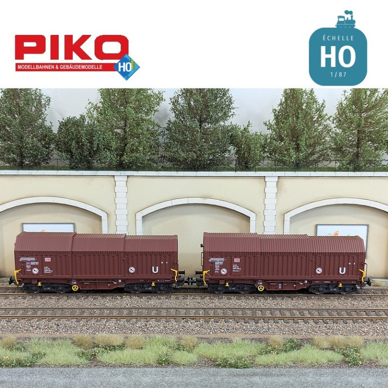 Set 2 wagons télescopiques Shimmns-u DB Cargo Ep VI HO Piko 58293 - Maketis Set 2 wagons télescopiques Shimmns-u DB Cargo Ep VI HO Piko 58293 - Maketis