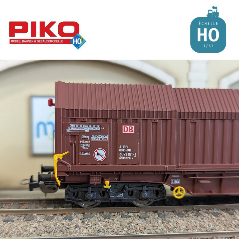 Set 2 wagons télescopiques Shimmns-u DB Cargo Ep VI HO Piko 58293 - Maketis Set 2 wagons télescopiques Shimmns-u DB Cargo Ep VI HO Piko 58293 - Maketis