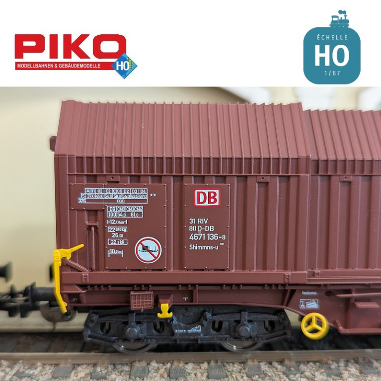 Set 2 wagons télescopiques Shimmns-u DB Cargo Ep VI HO Piko 58293 - Maketis Set 2 wagons télescopiques Shimmns-u DB Cargo Ep VI HO Piko 58293 - Maketis