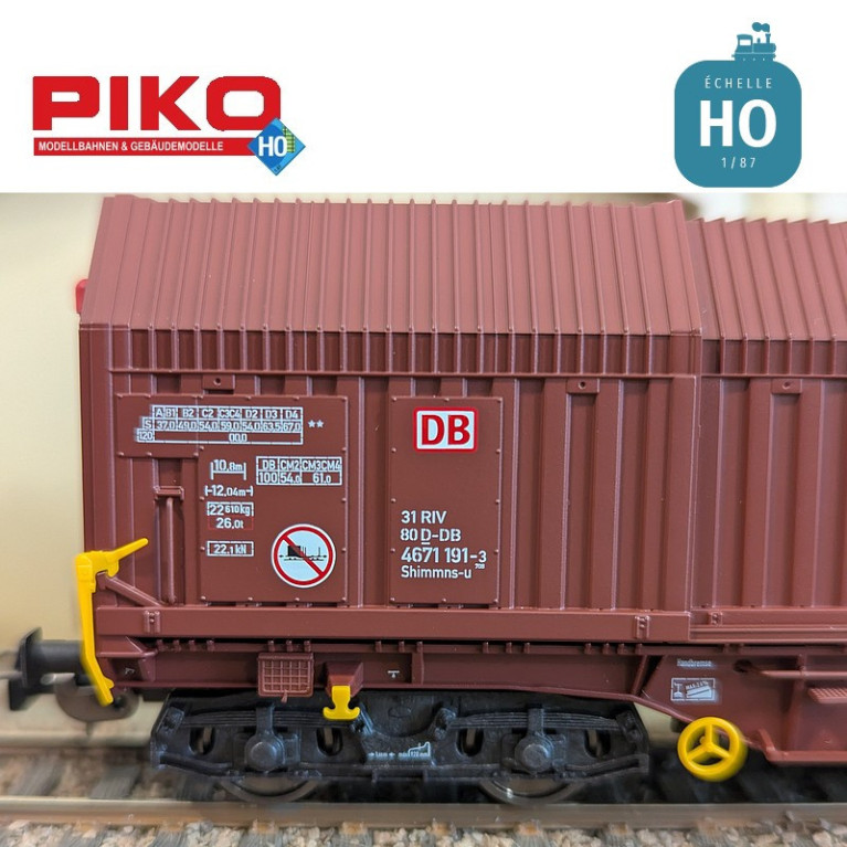Set 2 wagons télescopiques Shimmns-u DB Cargo Ep VI HO Piko 58293 - Maketis Set 2 wagons télescopiques Shimmns-u DB Cargo Ep VI HO Piko 58293 - Maketis