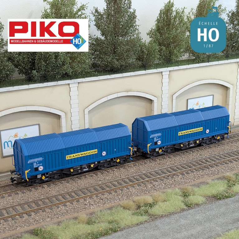 Set 2 wagons télescopiques Shimmns Transwaggon Ep V HO Piko 58296 - Maketis Set 2 wagons télescopiques Shimmns Transwaggon Ep V HO Piko 58296 - Maketis