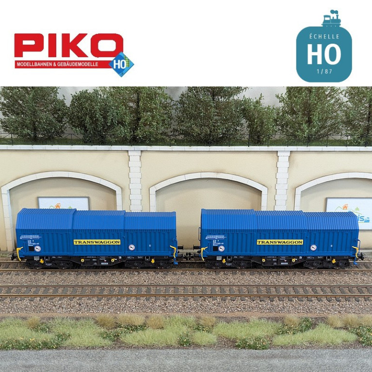 Set 2 wagons télescopiques Shimmns Transwaggon Ep V HO Piko 58296 - Maketis Set 2 wagons télescopiques Shimmns Transwaggon Ep V HO Piko 58296 - Maketis